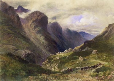 De Pas van Glencoe, 1852 door William James Bennett